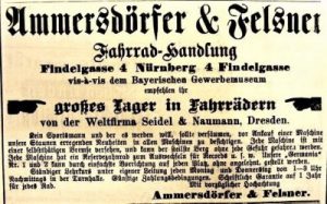 Anzeige Ammersdörfer & Felsner (1890)
