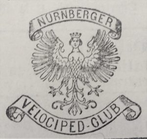 Wappen des Nürnberger Velociped-Clubs Wappen des Nürnberger Velociped-Clubs, gegründet 1881