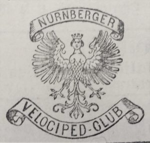 Wappen des Nürnberger Velociped-Clubs, gegründet 1881